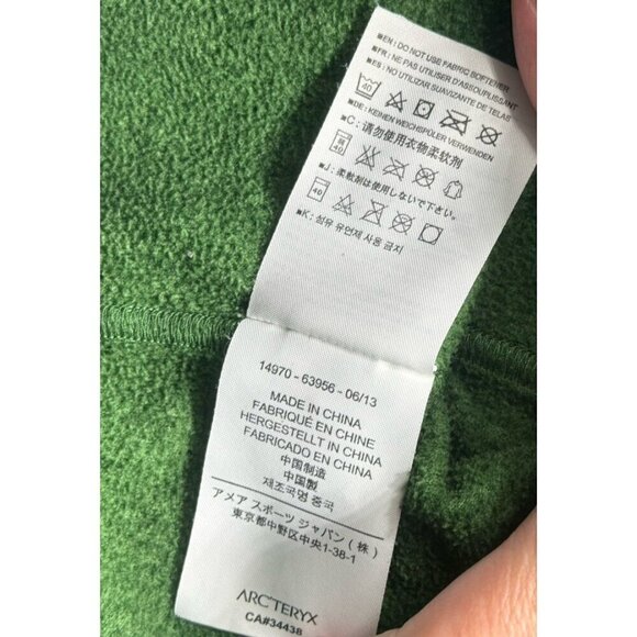 Arc’teryx Men’s Endocon 1/4 Zip Fleece Pullover Sz M Stone Pine Outdoor Gorpcore - Picture 5 of 10